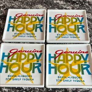 CB2 Happy Hour Plates Set of 4